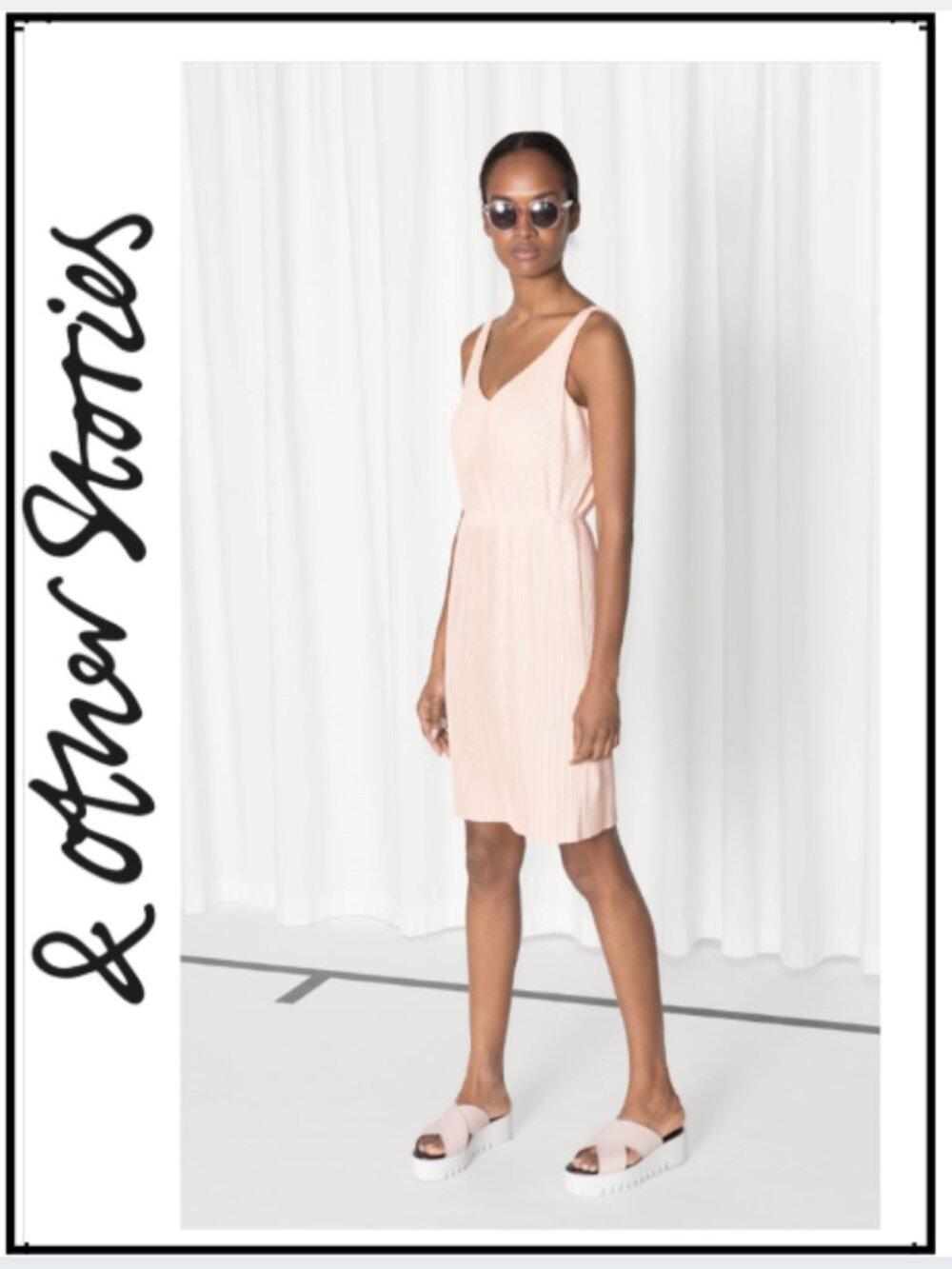 & Other stories pleated dress